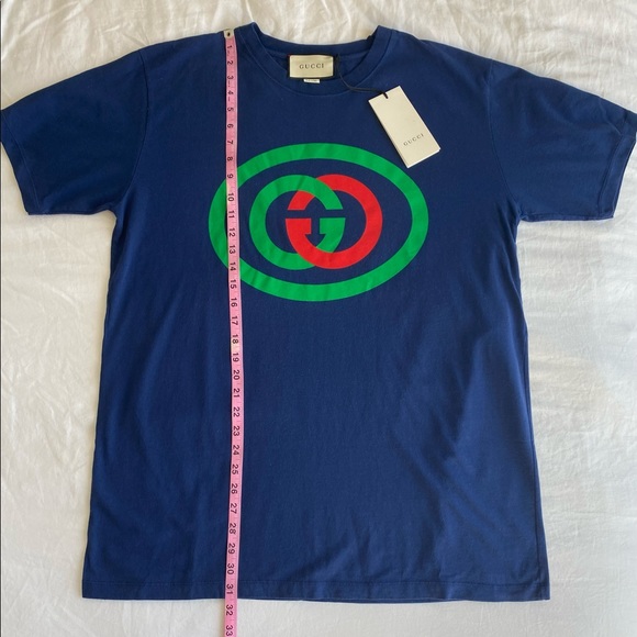 Gucci Tee Vintage Oval Interlocking GG Logo - Picture 12 of 14
